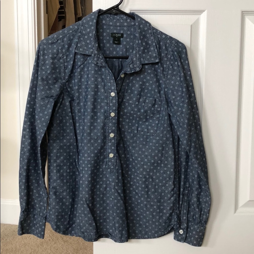 J crew long sleeve button up shirt